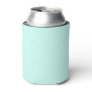 Solid cameo green mint soft turquoise can cooler