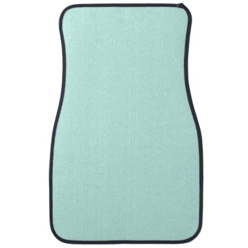Solid cameo green mint soft turquoise car floor mat