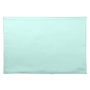 Solid cameo green mint soft turquoise cloth placemat