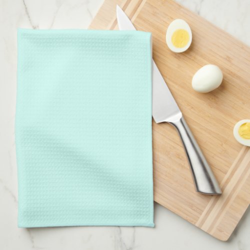 Solid cameo green mint soft turquoise kitchen towel