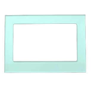 Solid cameo green mint soft turquoise magnetic frame