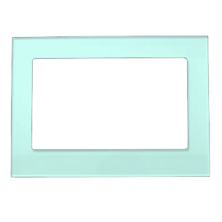 Solid cameo green mint soft turquoise magnetic frame