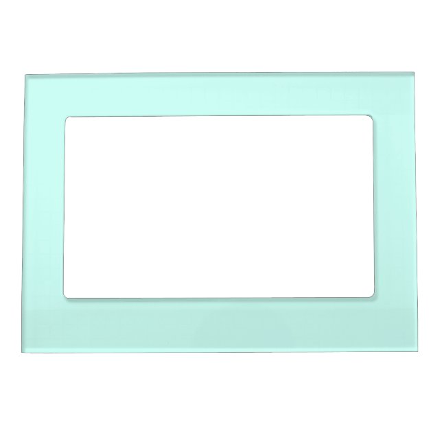 Solid cameo green mint soft turquoise magnetic frame (Front)