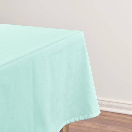 Solid cameo green mint soft turquoise tablecloth