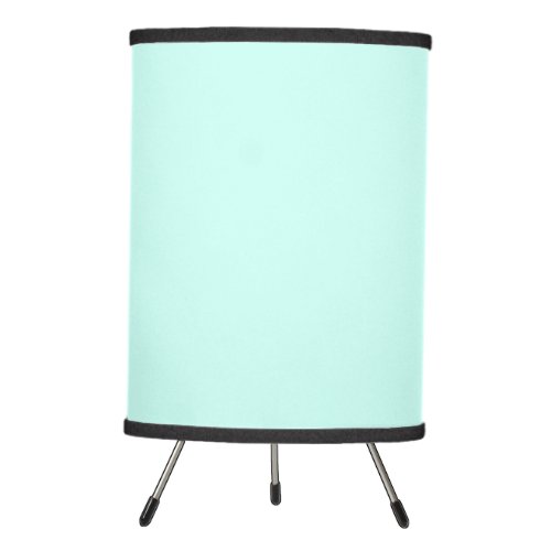 Solid cameo green mint soft turquoise tripod lamp