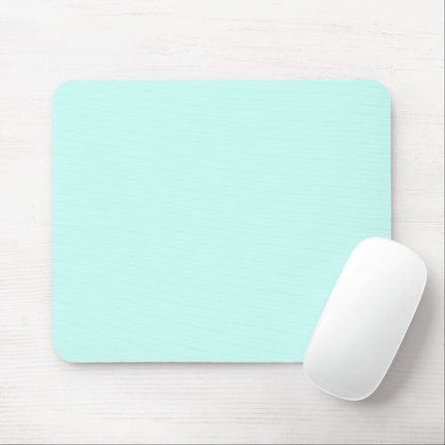 Solid cameo green mint turquoise soft mouse pad