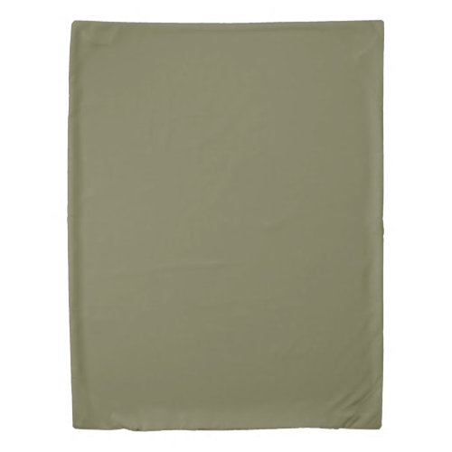 Solid Camouflage Green by Premium Collections Duvet Cover