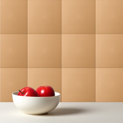 Solid cappuccino beige light brown ceramic tile