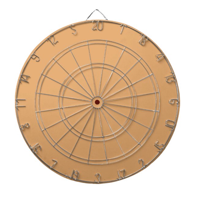 Solid cappuccino beige light brown dart board (Front)
