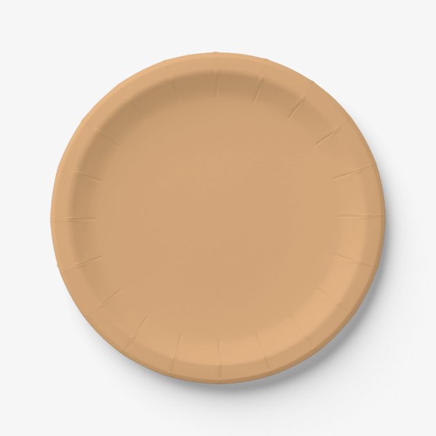 Light brown shop paper plates