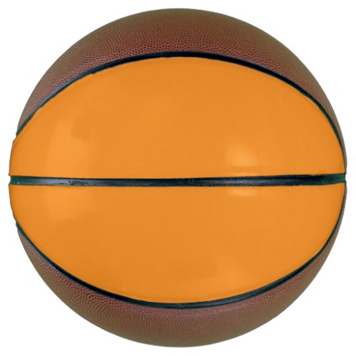 Solid carrot orange basketball