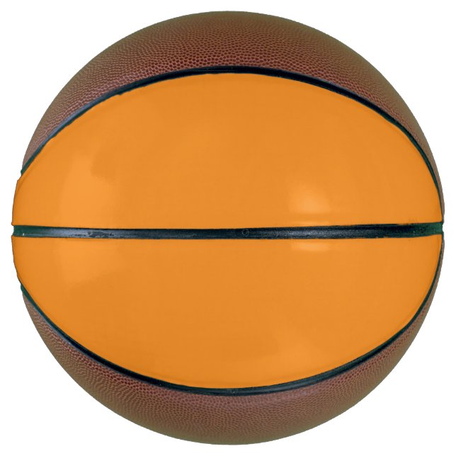 Solid carrot orange basketball (Front)