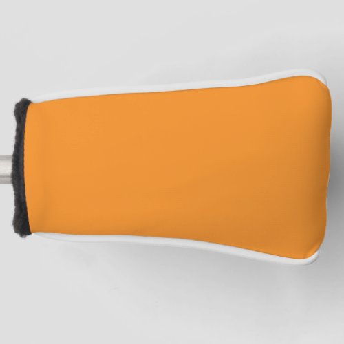 Solid carrot orange golf head cover