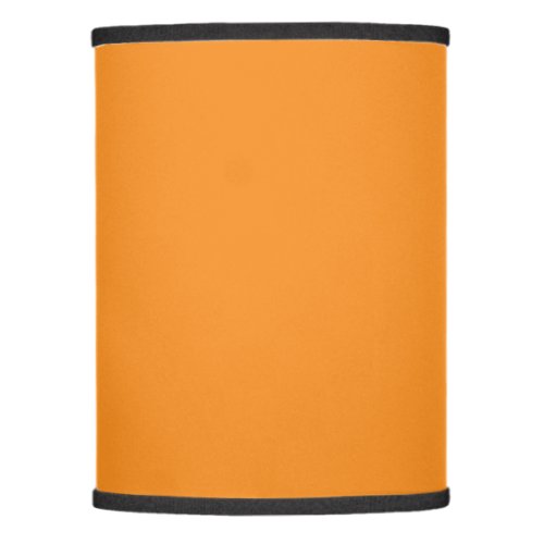 Solid carrot orange lamp shade