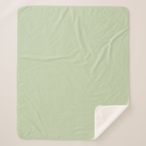 Solid Celadon Green by Premium Collections Sherpa Blanket