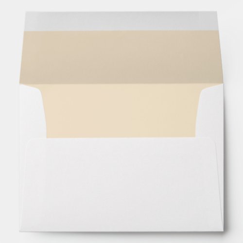 Solid champagne cream plain interior elegant  envelope