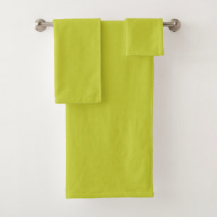 SOLID CHARTREUSE BATH TOWEL SET