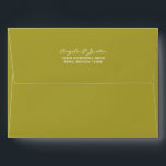Solid Chartreuse Green Envelope<br><div class="desc">Make your invitations stand out with this solid chartreuse green color envelope. Personalize this design with your own return address on the back flap.</div>