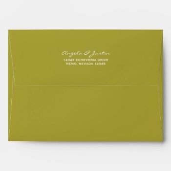 Solid Chartreuse Green Envelope by Charmalot at Zazzle