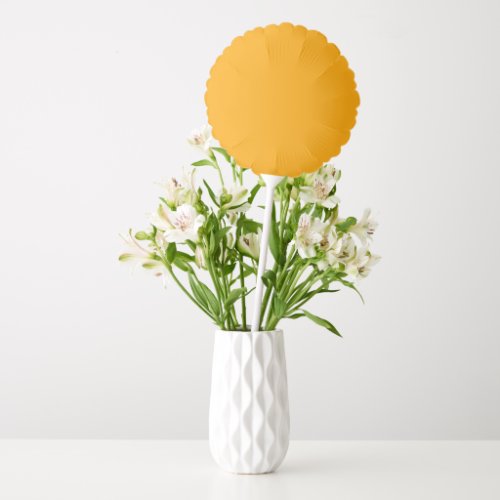 Solid cheese orange balloon
