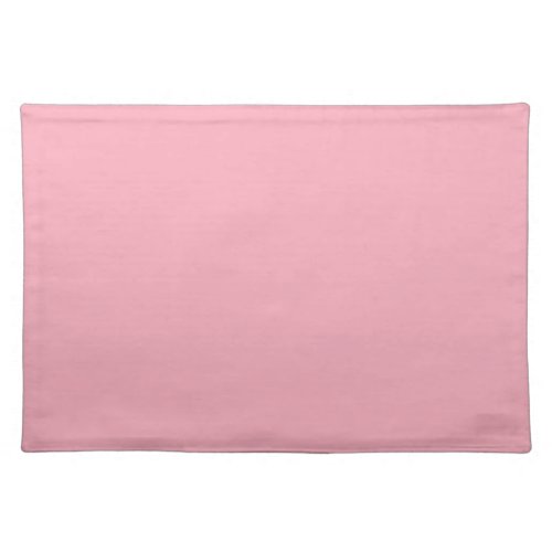 Solid cherry blossom pink cloth placemat