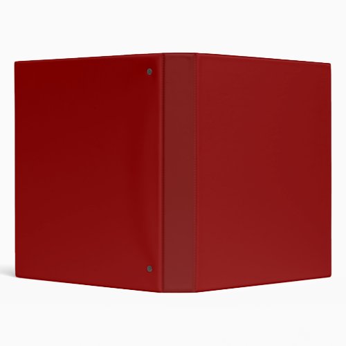 Solid cherry red 3 ring binder