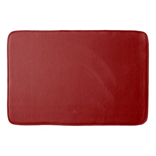 Solid cherry red maroon bath mat