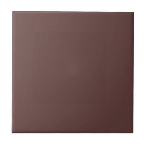 Solid Chocolate Brown Ceramic Tile 1
