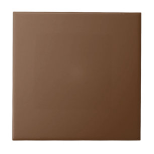 Solid Chocolate Brown Ceramic Tile 3