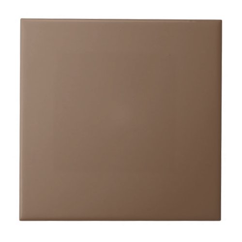 Solid Chocolate Brown Ceramic Tile 4