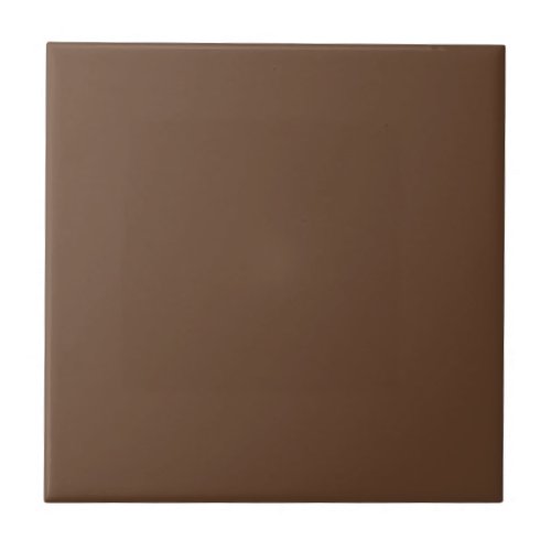 Solid Chocolate Brown Ceramic Tile 5
