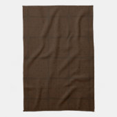 Solid Chocolate Brown Tone on Tone Grid Kitchen Towel (Vertical)