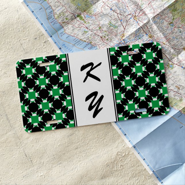 Solid Circle Cross by Kenneth Yoncich License Plate (In Situ)