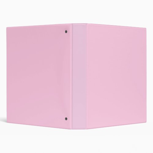 Solid classic rose 3 ring binder