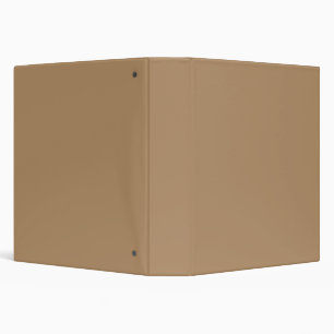 Solid Classic Soft Tan 3 Ring Binder