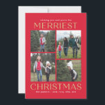 Solid Clean Collage Editable Color Christmas Card<br><div class="desc">Celebrate the season with this modern and stylish card from Berry Berry Sweet. Visit berryberrysweet.com for stylish stationery and personalized gifts!</div>