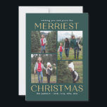 Solid Clean Collage Editable Color Christmas Card<br><div class="desc">Celebrate the season with this modern and stylish card from Berry Berry Sweet. Visit berryberrysweet.com for stylish stationery and personalized gifts!</div>