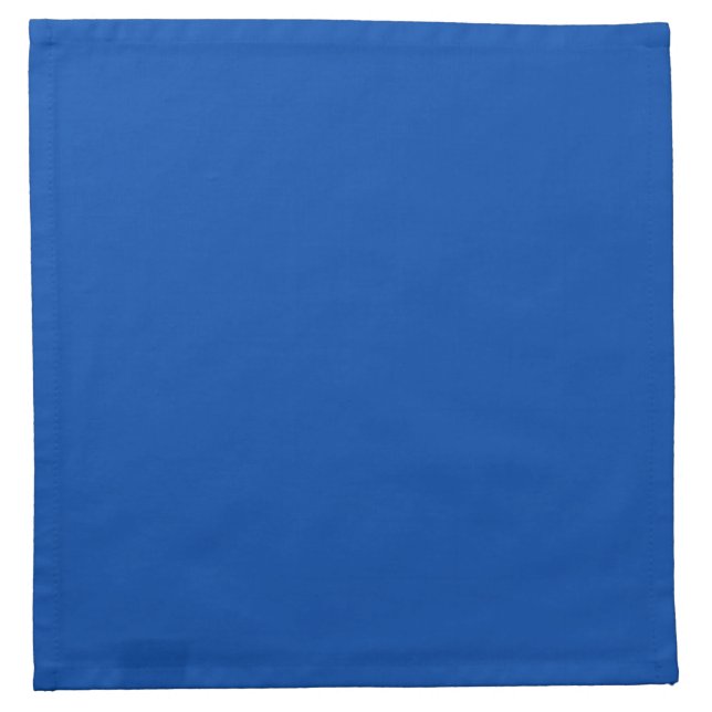 Solid Cobalt Blue Cloth Napkins (Front)
