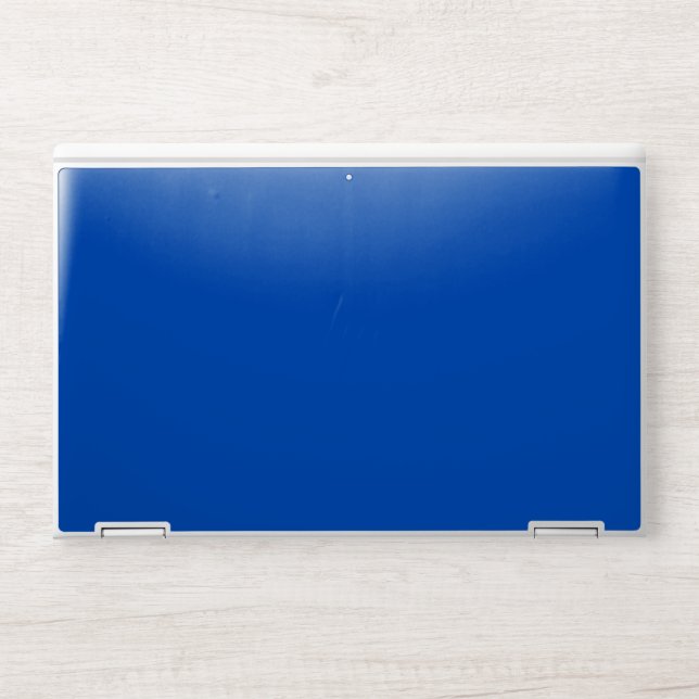 Solid Cobalt Blue Design HP Laptop Skin (Front)