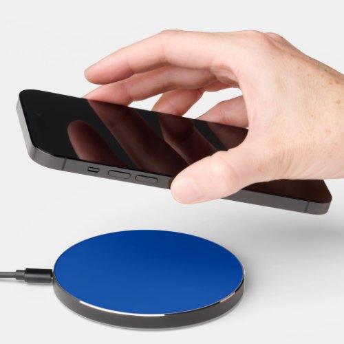 Solid Cobalt Blue Design Wireless Charger