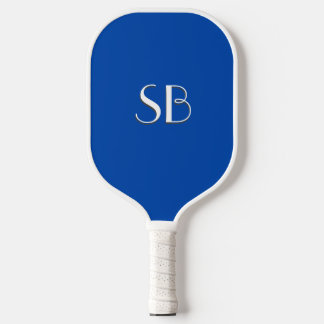 Solid Cobalt Blue Monogram Pickleball Paddle