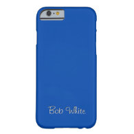 Solid Cobalt Blue Personalized iPhone 6 Case