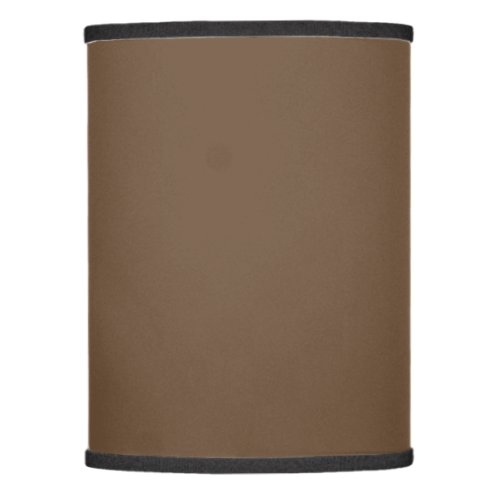 Solid cocoa brown lamp shade