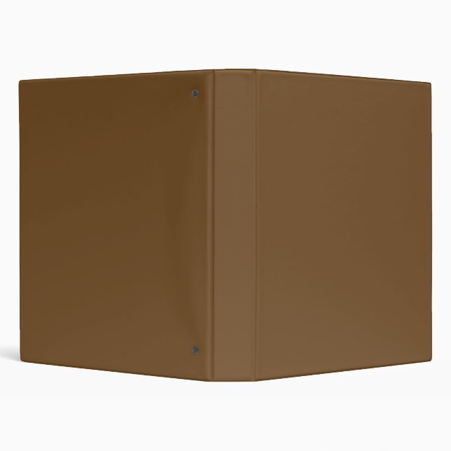 Solid coffee brown 3 ring binder (Background)