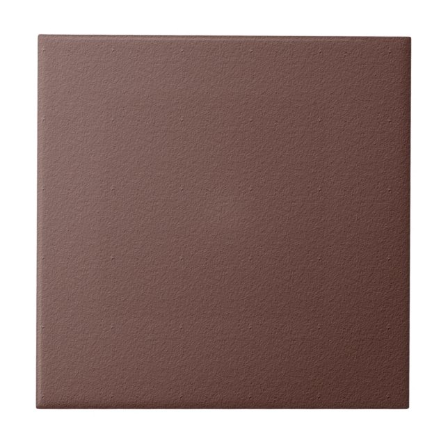 Solid Cognac Brown Ceramic Tile (Front)