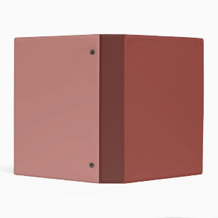 Solid Cognac Color Minimalist Plain Modern Mini Binder