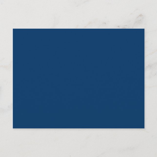 Solid Color 003366 Dark Blue Background Template Postcard (Front)
