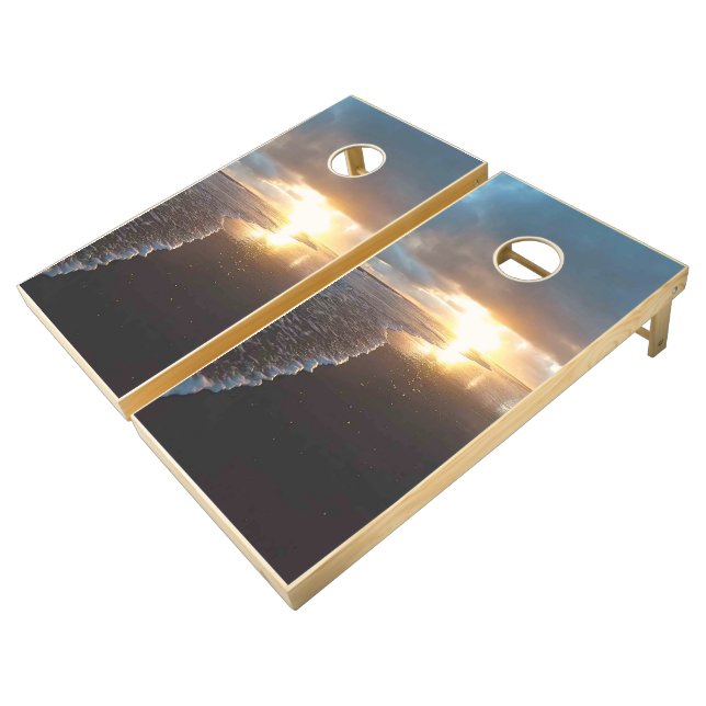 Solid Color American Cornhole Set (Angled)
