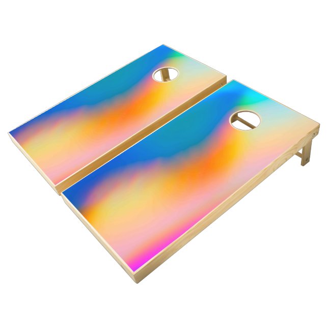 Solid Color American Cornhole Set (Angled)