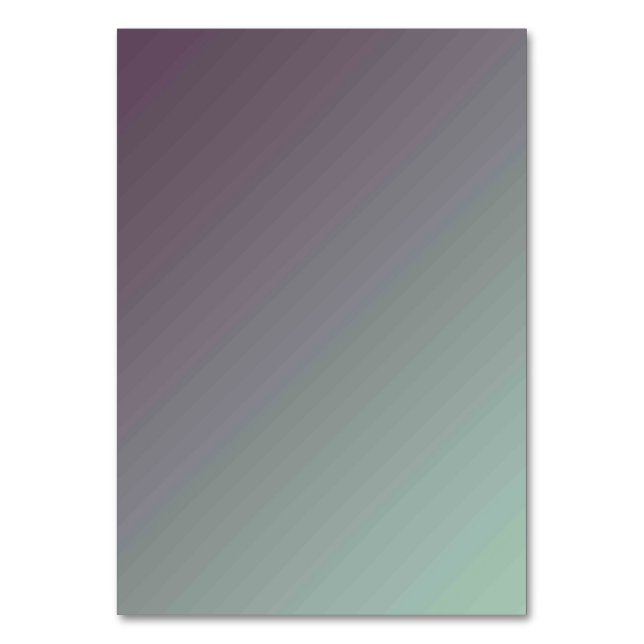 Solid Color American Table Number Card  (Front)